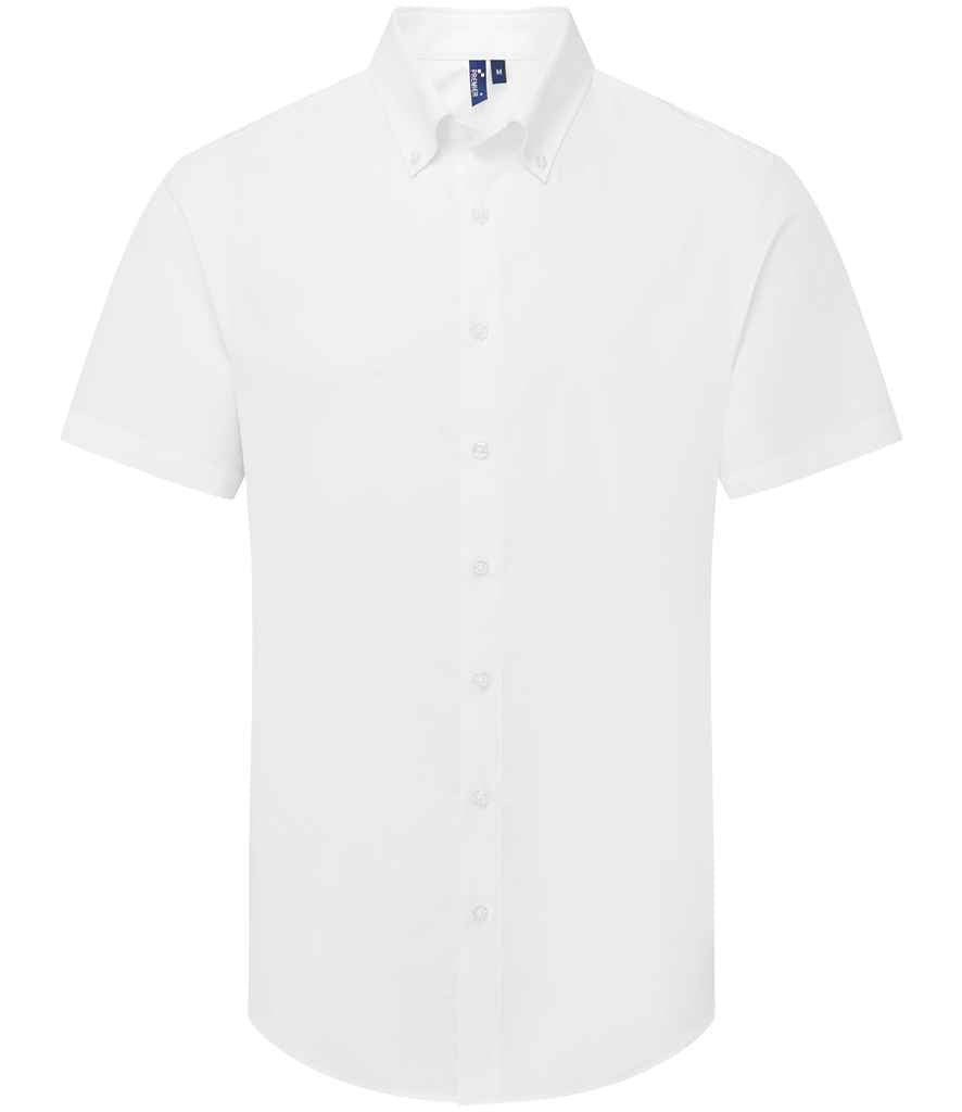 Premier Supreme Short Sleeve Oxford Shirt PR286 - White
