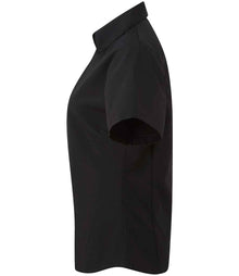 Premier Ladies Short Sleeve Poplin Blouse PR302 - PR302 Black Side