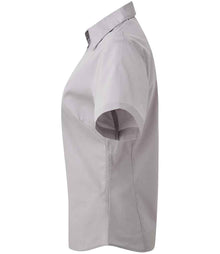 Premier Ladies Short Sleeve Poplin Blouse PR302 - PR302 Silver Side
