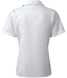 Premier Ladies Short Sleeve Poplin Blouse PR302 - PR302 White Back