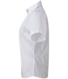 Premier Ladies Short Sleeve Poplin Blouse PR302 - PR302 White Side