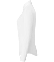 Premier Ladies Recyclight® Long Sleeve Poplin Shirt PR303 - PR303 White Side