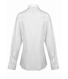 Premier Ladies Supreme Long Sleeve Poplin Shirt PR307 - PR307 White Back
