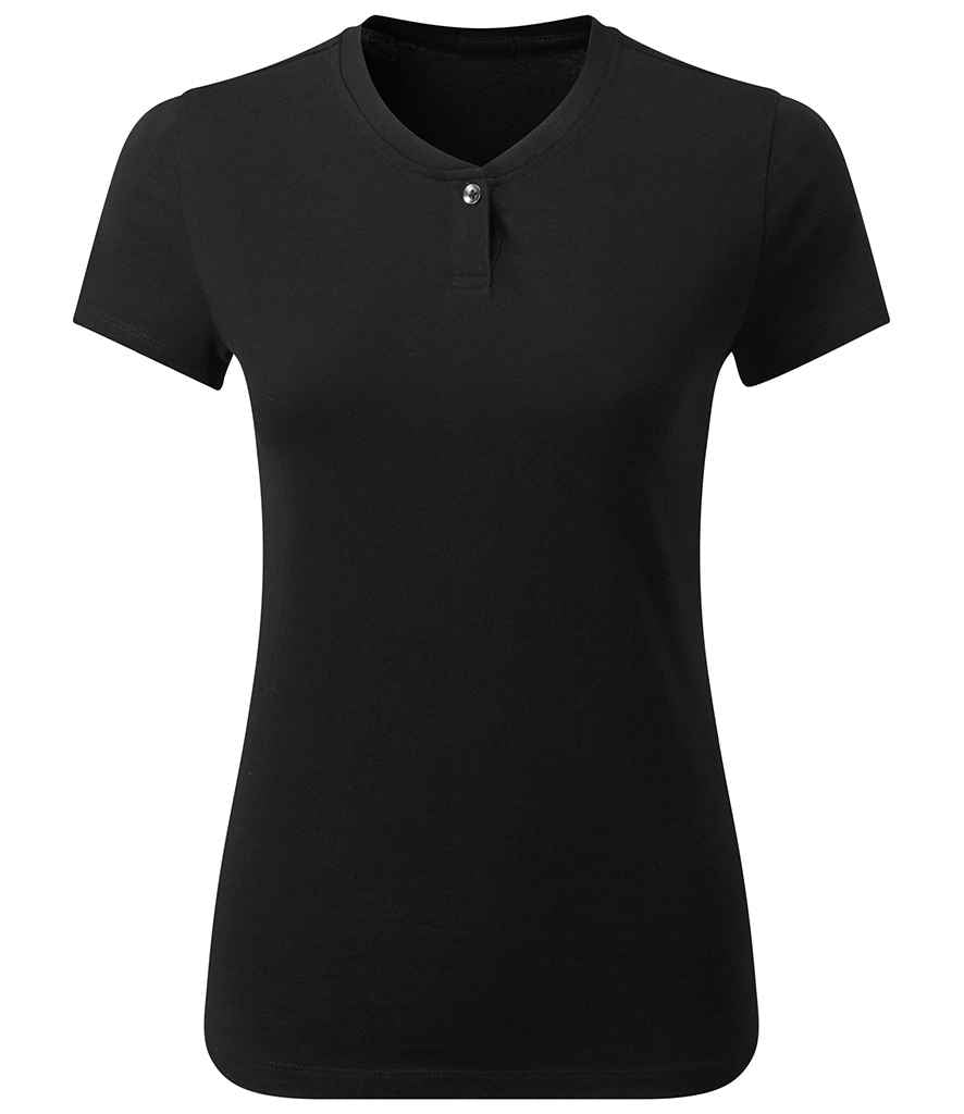 Premier Ladies Cotton Rich Comis T-Shirt PR319 - Black