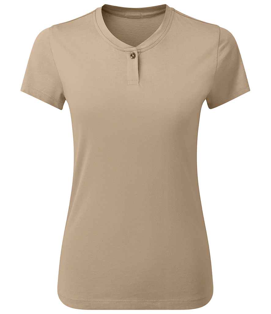 Premier Ladies Cotton Rich Comis T-Shirt PR319 - Khaki