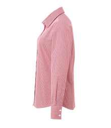 Premier Ladies Gingham Long Sleeve Shirt PR320 - PR320 Red/White Side