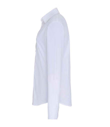 Premier Ladies Long Sleeve Stretch Fit Poplin Shirt PR344 - PR344 White Side