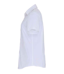 Premier Ladies Short Sleeve Stretch Fit Poplin Shirt PR346 - PR346 White Side