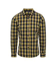 Premier Ladies Mulligan Check Long Sleeve Shirt PR350 - Camel/Navy