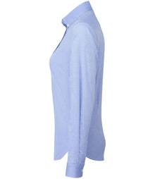 Premier Ladies Supreme Long Sleeve Oxford Shirt PR384 - PR384 Oxford Blue Side