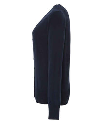 Premier Ladies Essential Acrylic V Neck Cardigan PR402 - PR402 Navy Side
