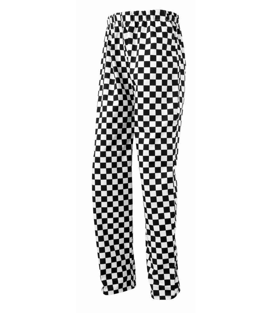 Premier Essential Chef's Trousers PR553 - Black/White