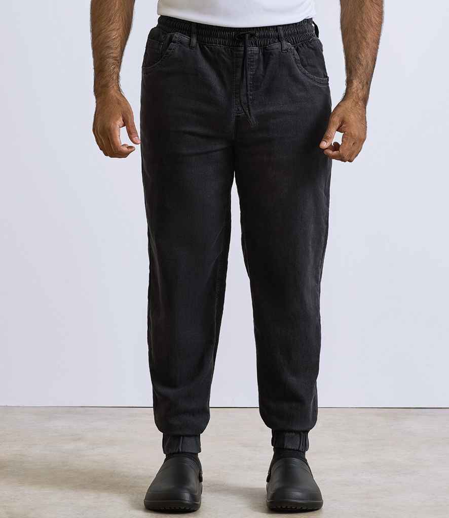 Premier Artisan Chef's Joggers PR556 - PR556 Black Denim Model