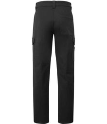 Premier Unisex Stretchchecker Work Cargo Trousers PR565 - PR565 Black Back