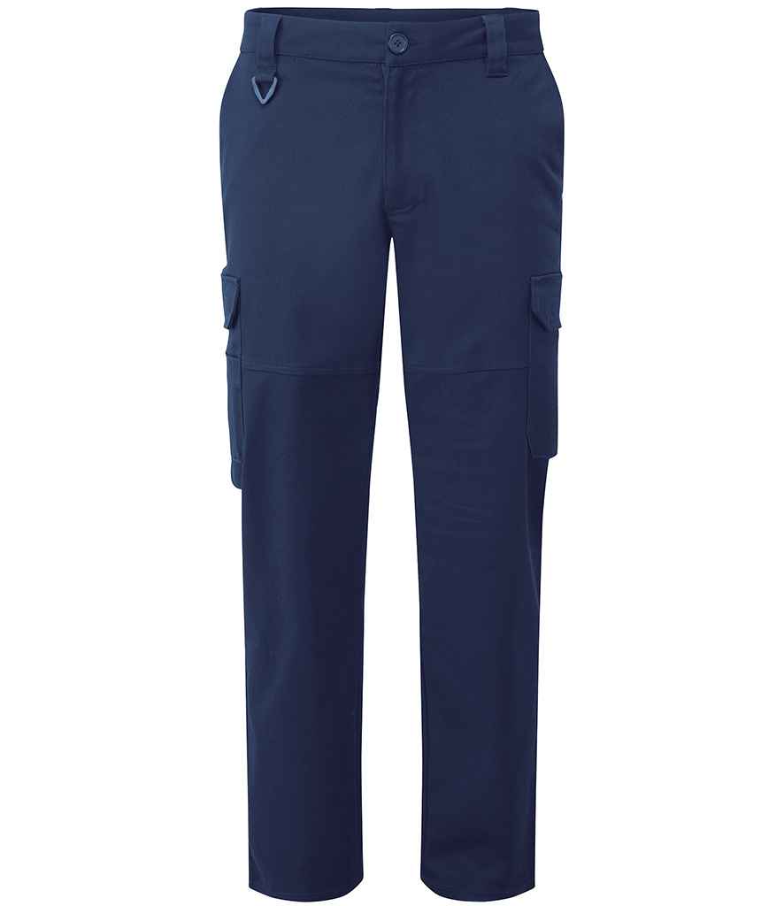 Premier Unisex Stretchchecker Work Cargo Trousers PR565 - Navy