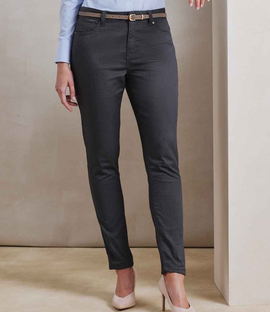 Premier Ladies Performance Chino Jeans PR570 - PR570 Charcoal Model