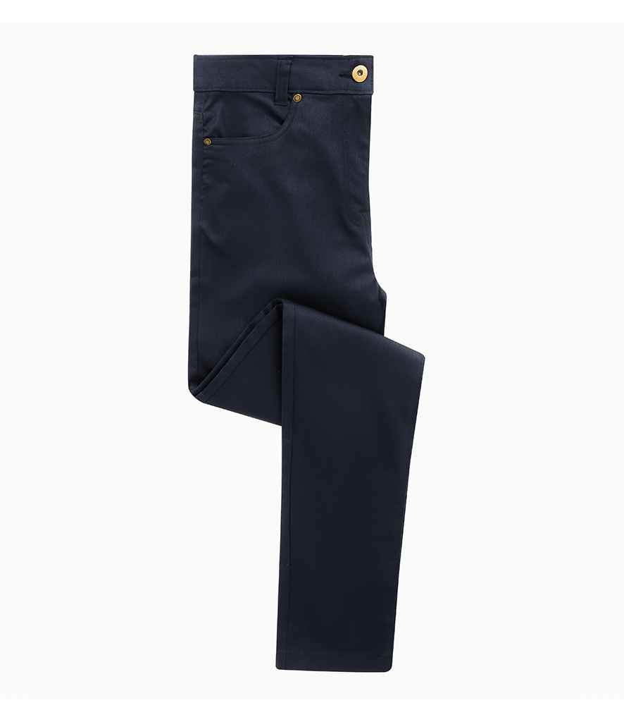 Premier Ladies Performance Chino Jeans PR570 - Navy
