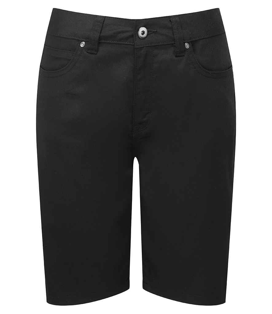 Premier Ladies Performance Chino Shorts PR572 - Black