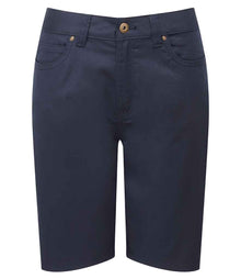 Premier Ladies Performance Chino Shorts PR572 - Navy