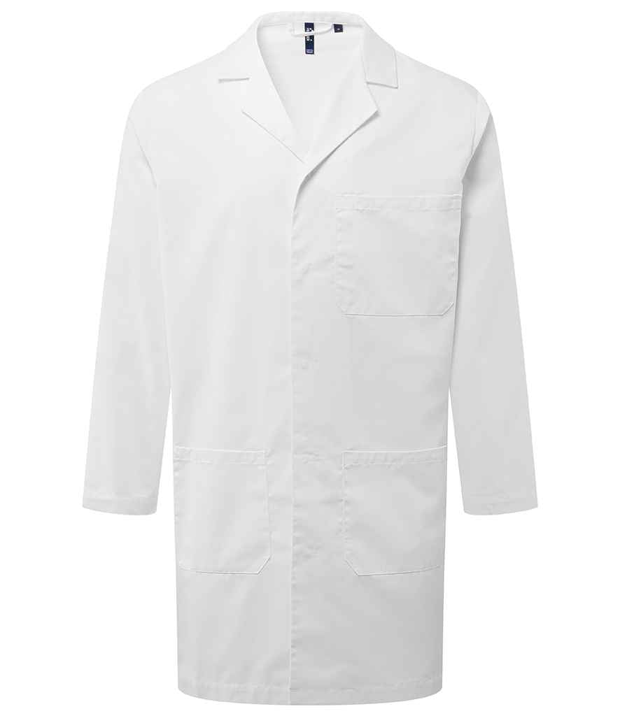 Premier Essential 3 Pocket Work Coat PR603 - White