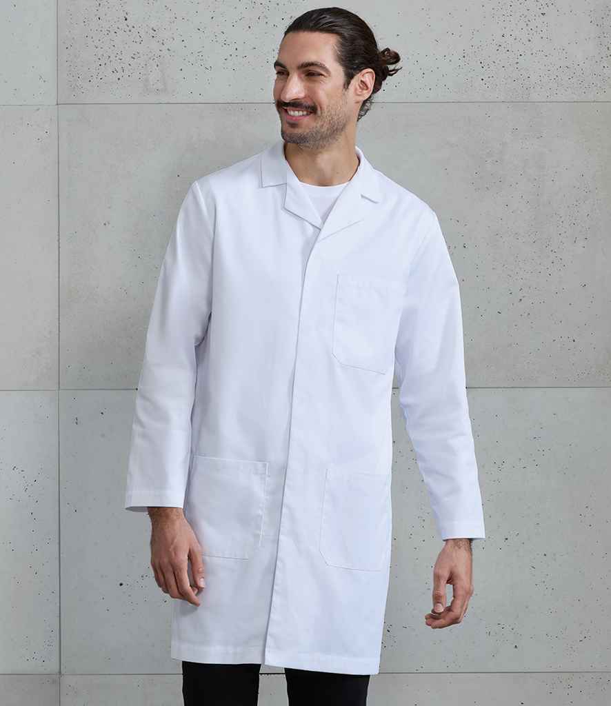 Premier Essential 3 Pocket Work Coat PR603 - PR603 White Model