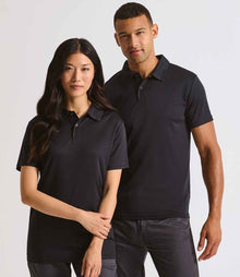 Premier Coolchecker® Stud Piqué Polo Shirt PR612 - PR612 Black Model