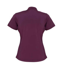 Premier Ladies Coolchecker® Piqué Polo Shirt PR616 - PR616 Aubergine Back