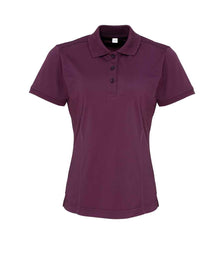 Premier Ladies Coolchecker® Piqué Polo Shirt PR616 - Aubergine