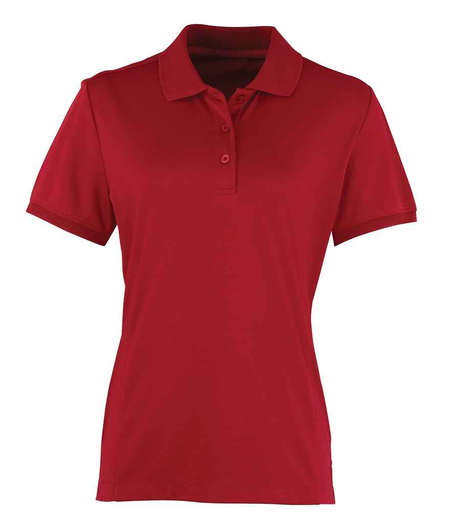 Premier Ladies Coolchecker® Piqué Polo Shirt PR616 - Burgundy