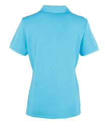 Premier Ladies Coolchecker® Piqué Polo Shirt PR616 - PR616 Turquoise Blue Back