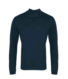 Premier Long Sleeve Coolchecker® Piqué Polo Shirt PR617 - Navy