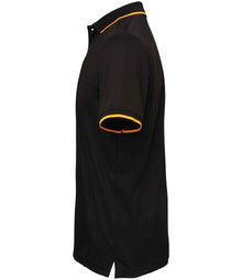 Premier Contrast Coolchecker® Piqué Polo Shirt PR618 - PR618 Black/Sunflower Side