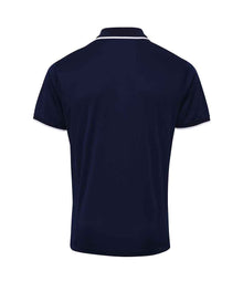 Premier Contrast Coolchecker® Piqué Polo Shirt PR618 - PR618 Navy/White Back