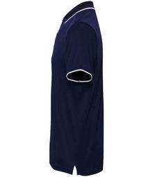 Premier Contrast Coolchecker® Piqué Polo Shirt PR618 - PR618 Navy/White Side