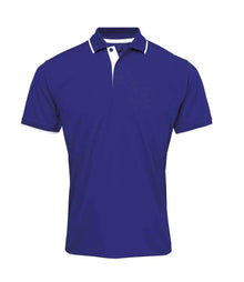 Premier Contrast Coolchecker® Piqué Polo Shirt PR618 - Royal Blue/White