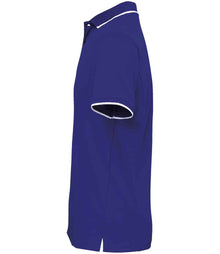 Premier Contrast Coolchecker® Piqué Polo Shirt PR618 - PR618 Royal Blue/White Side