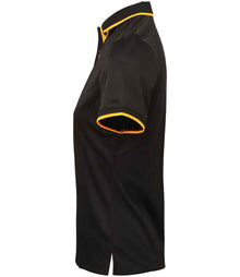 Premier Ladies Contrast Coolchecker® Piqué Polo Shirt PR619 - PR619 Black/Sunflower Side