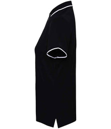 Premier Ladies Contrast Coolchecker® Piqué Polo Shirt PR619 - PR619 Black/White Side
