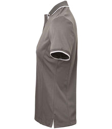 Premier Ladies Contrast Coolchecker® Piqué Polo Shirt PR619 - PR619 Dark Grey/Silver Side