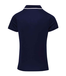 Premier Ladies Contrast Coolchecker® Piqué Polo Shirt PR619 - Navy/White