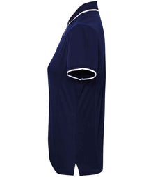 Premier Ladies Contrast Coolchecker® Piqué Polo Shirt PR619 - PR619 Navy/White Side