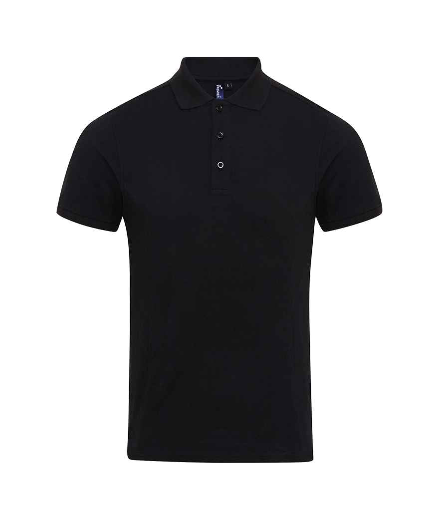 Premier Coolchecker® Plus Piqué Polo Shirt PR630 - Black