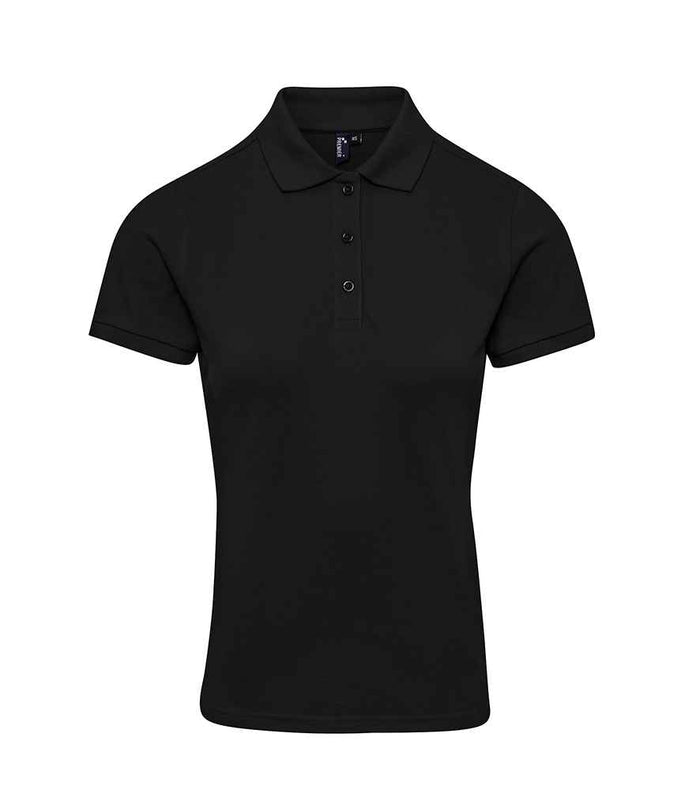 Premier Ladies Coolchecker® Plus Piqué Polo Shirt PR632 - Black