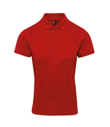 Premier Ladies Coolchecker® Plus Piqué Polo Shirt PR632 - Red