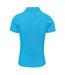 Premier Ladies Coolchecker® Plus Piqué Polo Shirt PR632 - PR632 Turquoise Blue Back