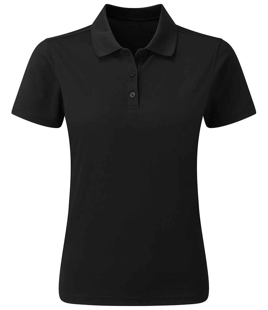 Premier Ladies Spun Dyed Recycled Polo Shirt PR633 - Black