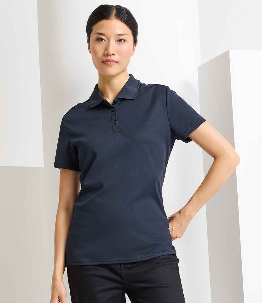 Premier Ladies Spun Dyed Recycled Polo Shirt PR633 - PR633 French Navy Model