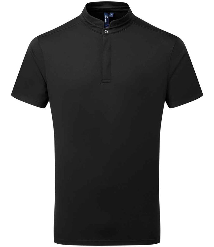 Premier Essential Coolchecker® Short Sleeve Chef's Shirt PR646 - Black
