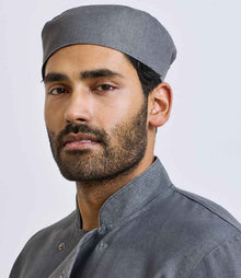 Premier Chef's Skull Cap PR653 - PR653 Grey Denim Model