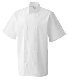 Premier Short Sleeve Chef's Jacket PR656 - White